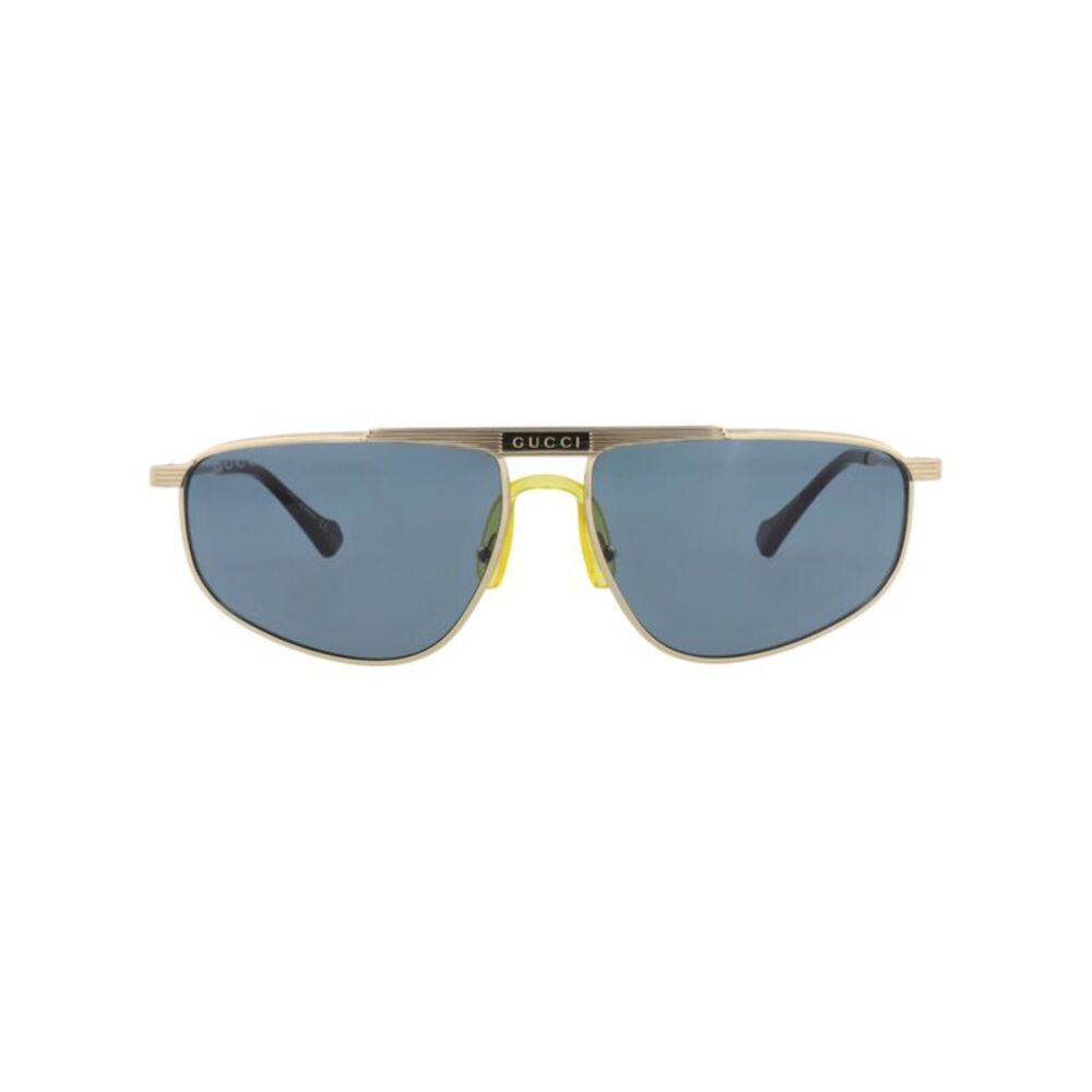 Gucci Aviator-Frame Metal Sunglasses Gold Mens - Picture 1 of 6